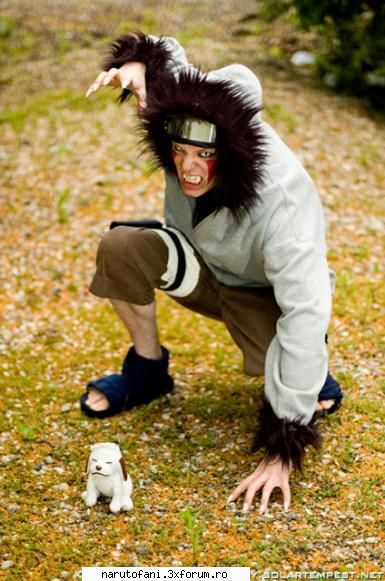 shippuden cosplay kiba & akamaru