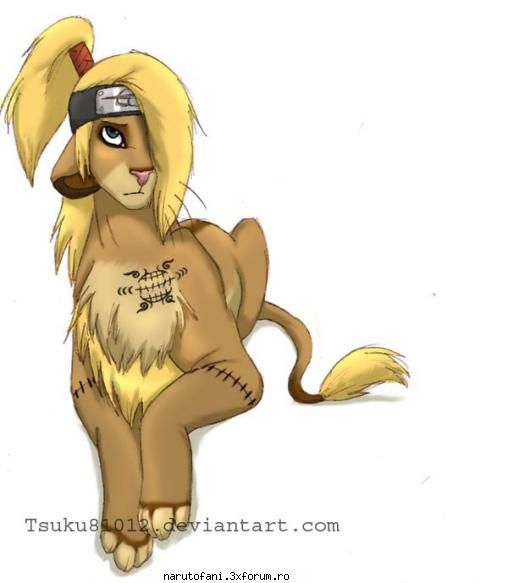 Deidara - Deidara the lion - Akatsuki.