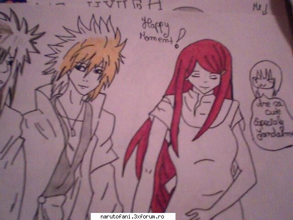 Desenele mele;) - Yondaime and Kushina - Fan Art.