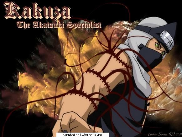 Kakuzu - Kakuzu - este unul din cei mai batrani ninja din - Akatsuki.