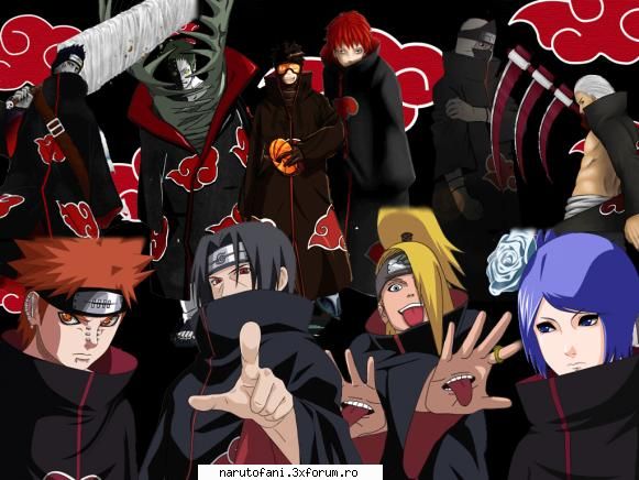 Membri Akatsuki - Cretă Colorată. - Akatsuki.