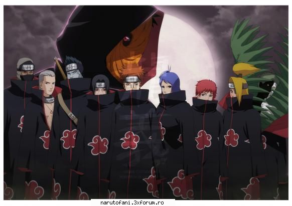 Membri Akatsuki - Cretă Colorată. - Akatsuki.
