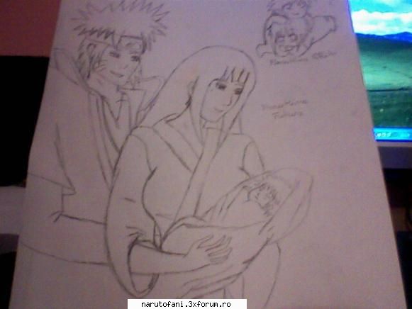 Operele voastre de arta. ^^ - NaruHina ,stiu ca nu se vede bine asa ca am sa - Fan Art.