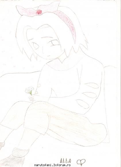 Operele voastre de arta. ^^ - Sakura cand era mica - Fan Art.